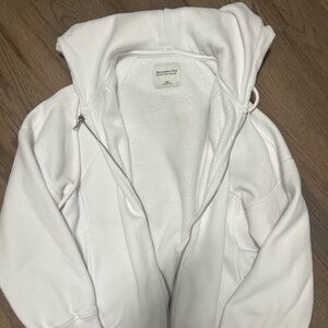 Abercrombie white hoodie